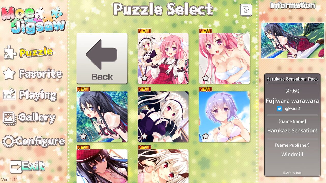 Moe Jigsaw: Harukaze Sensation! Pack Image