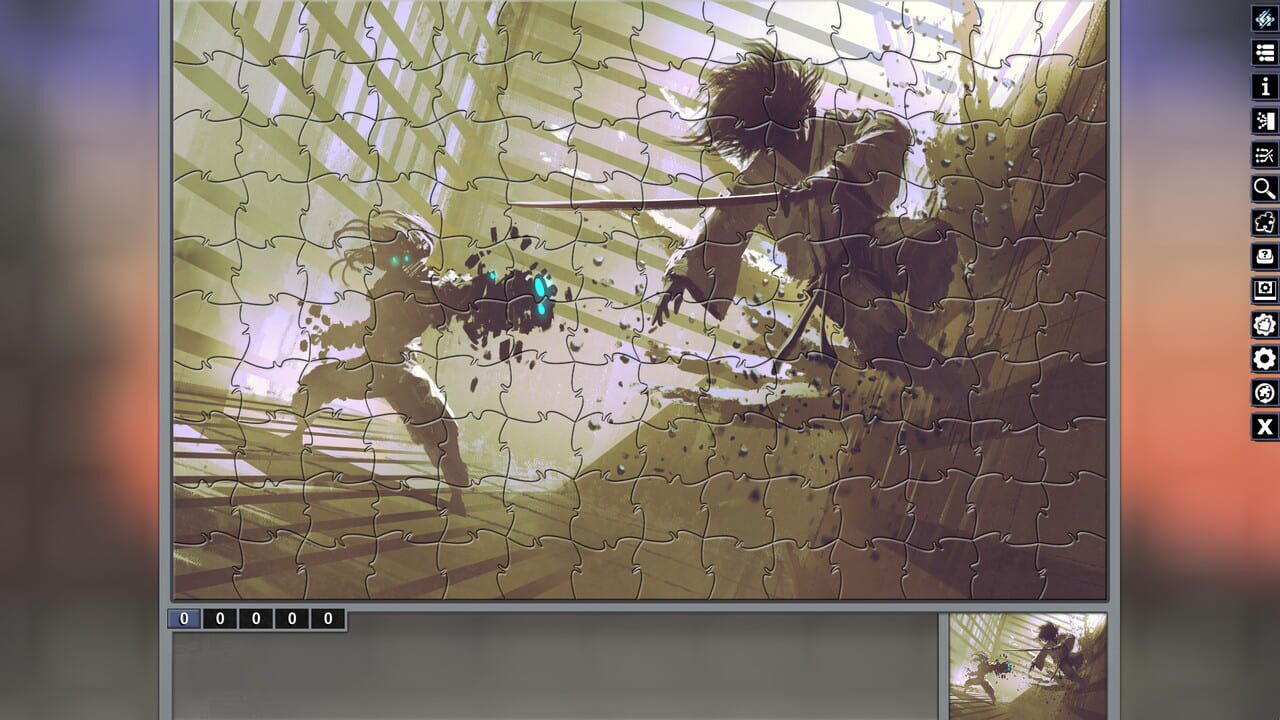 Pixel Puzzles: Illustrations & Anime - Jigsaw Pack: Samurai Image