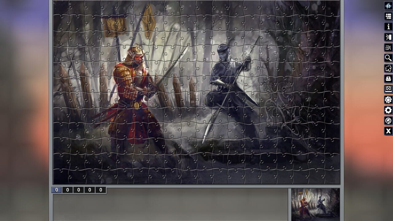 Pixel Puzzles: Illustrations & Anime - Jigsaw Pack: Samurai Image
