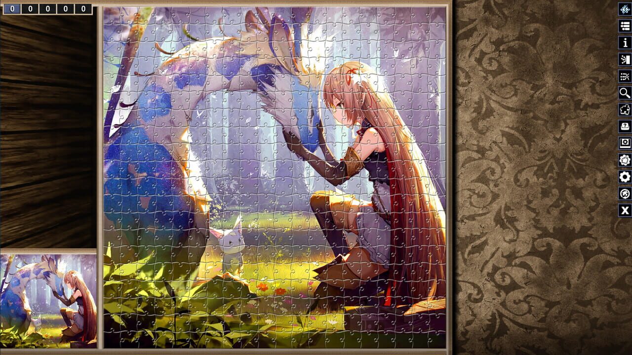 Pixel Puzzles: Illustrations & Anime - Jigsaw Pack: Legendary Beasts Image