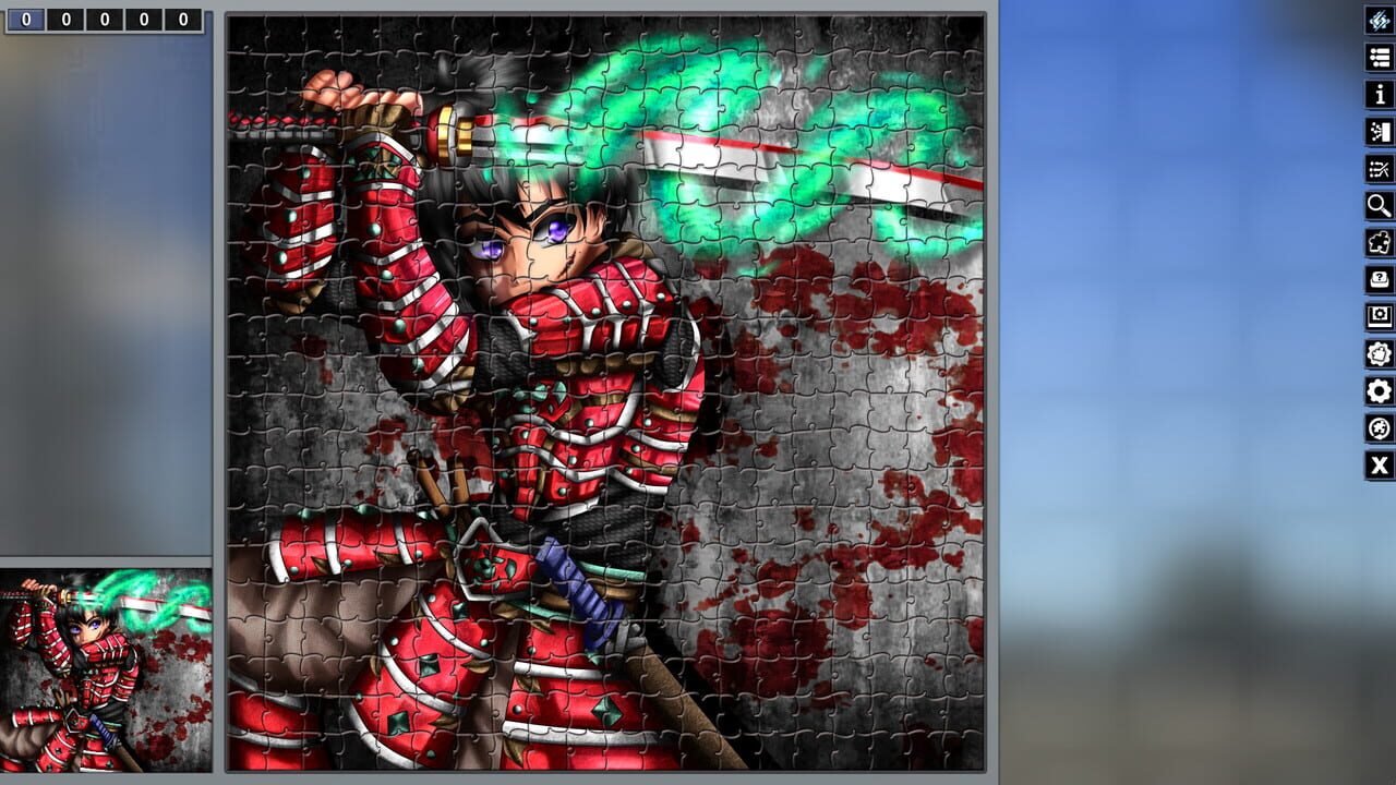 Pixel Puzzles: Illustrations & Anime - Jigsaw Pack: Samurai Image