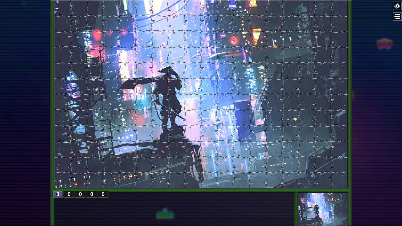 Pixel Puzzles: Illustrations & Anime - Jigsaw Pack: Cyberpunk Image