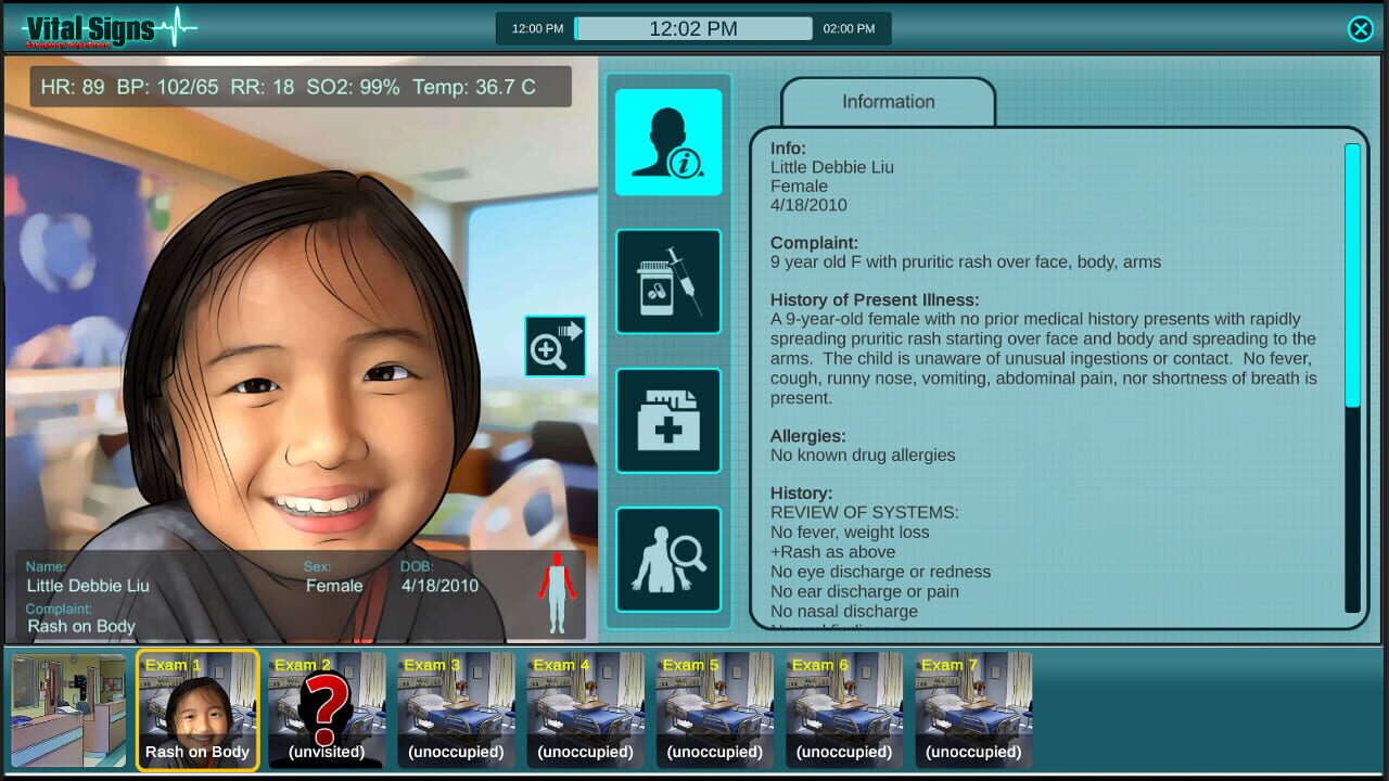 Vital Signs: Emergency Department — Screenshot 4