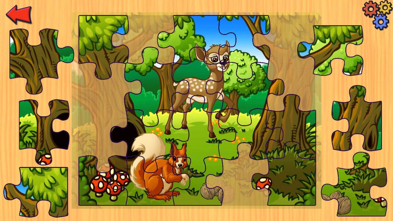 Funny Farm Animal Jigsaw Puzzle Game for Kids and Toddlers Image