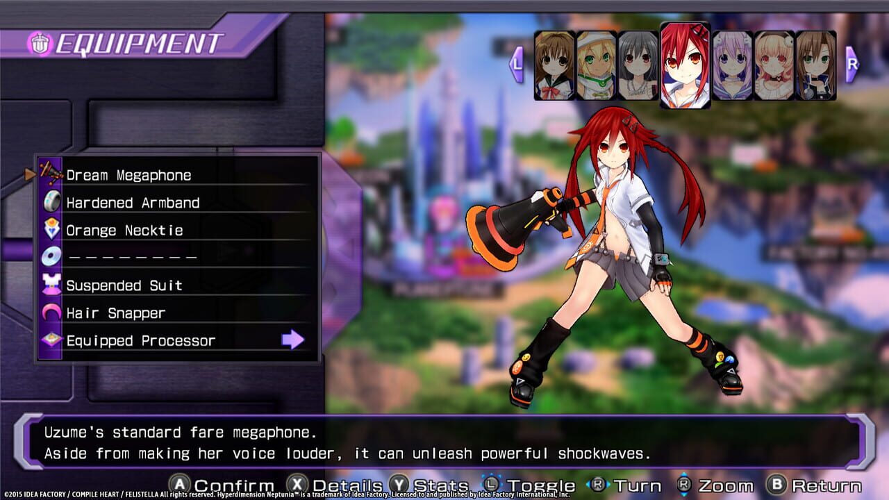 Hyperdimension Neptunia Re;Birth1: Uzume Battle Entry Image