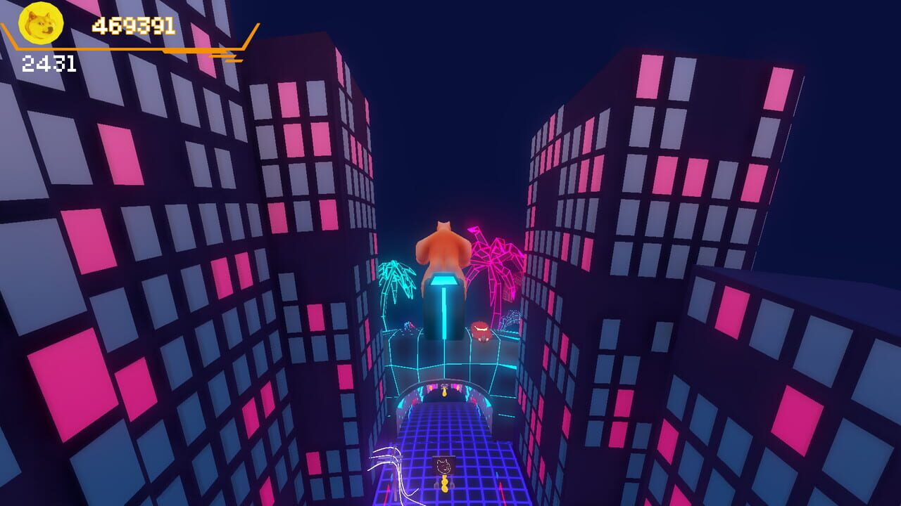 Cyber-doge 2077: Meme runner — Screenshot 1