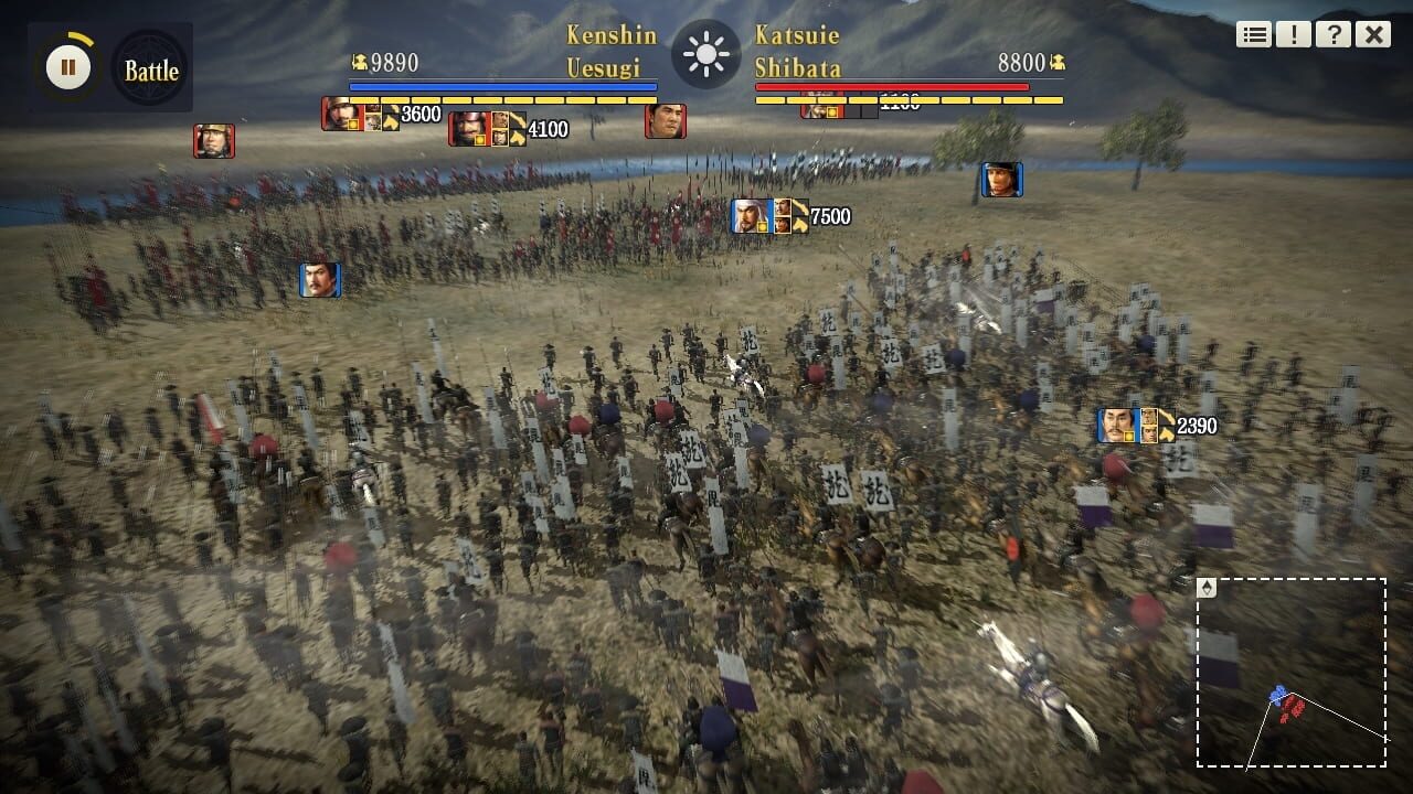 Nobunaga's Ambition: Sphere of Influence - Scenario 7: Battle of Tetorigawa Image