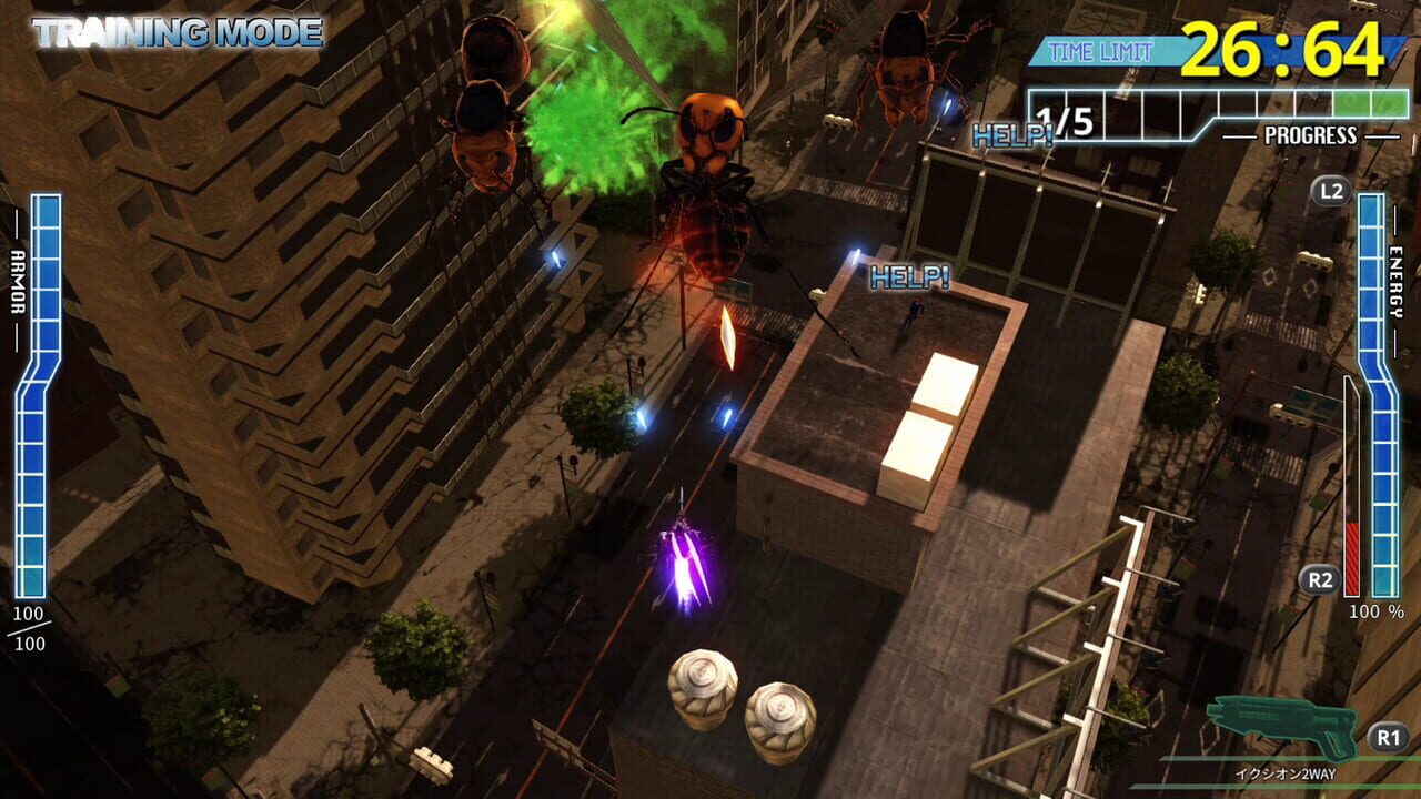 Earth Defense Force 4.1: Wing Diver the Shooter - Training Mode — Screenshot 4