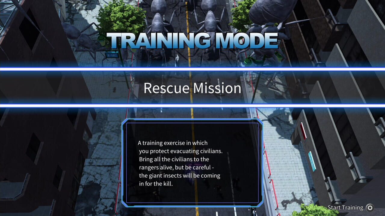 Earth Defense Force 4.1: Wing Diver the Shooter - Training Mode — Screenshot 2
