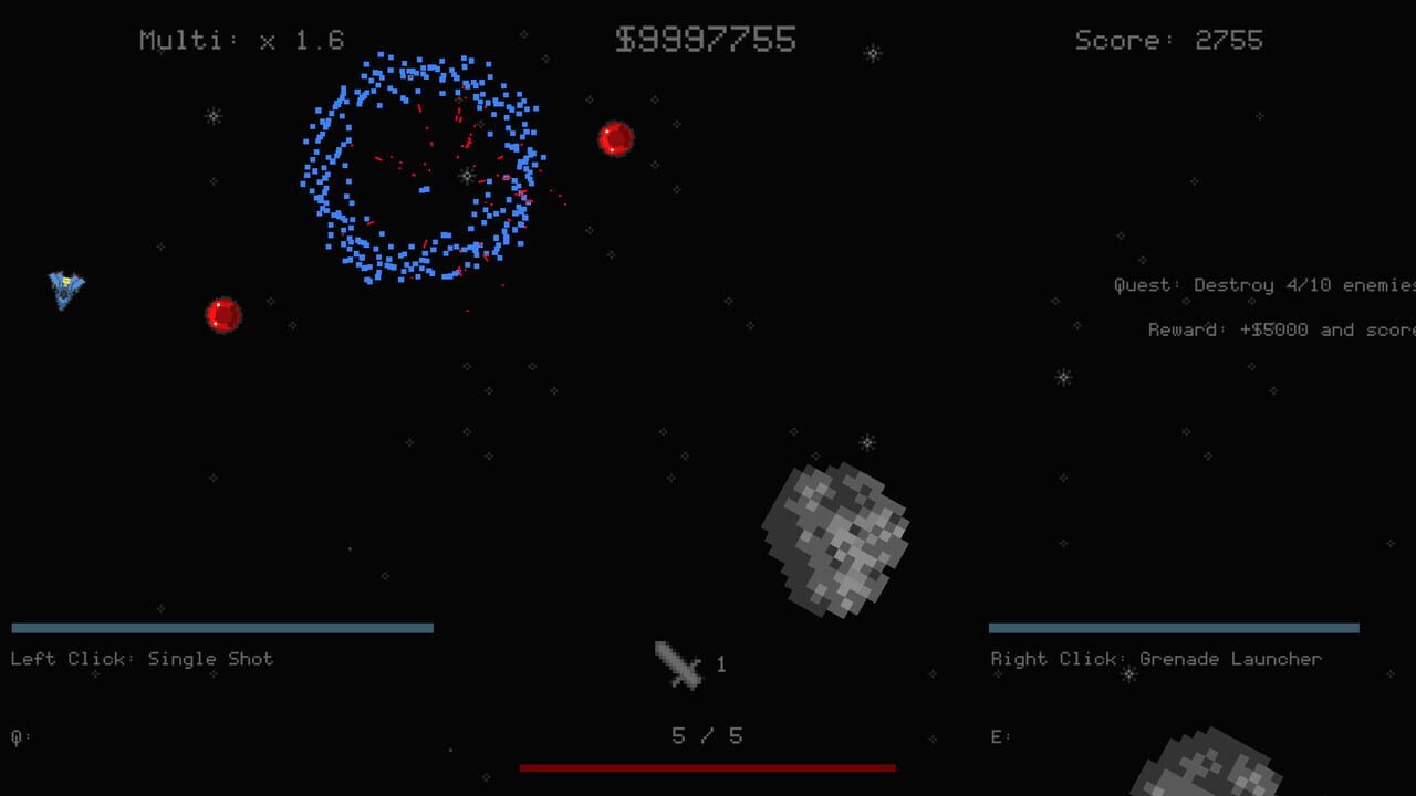 Asteroids... But Roguelite — Screenshot 1