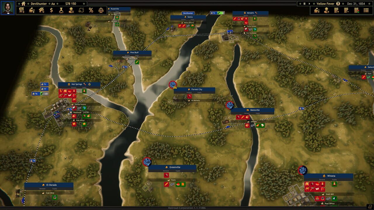 Railroad Corporation: Yellow Fever — Screenshot 2