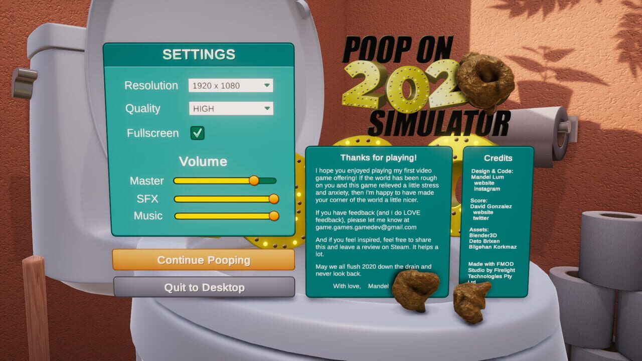 Poop on 2020 Simulator — Screenshot 4