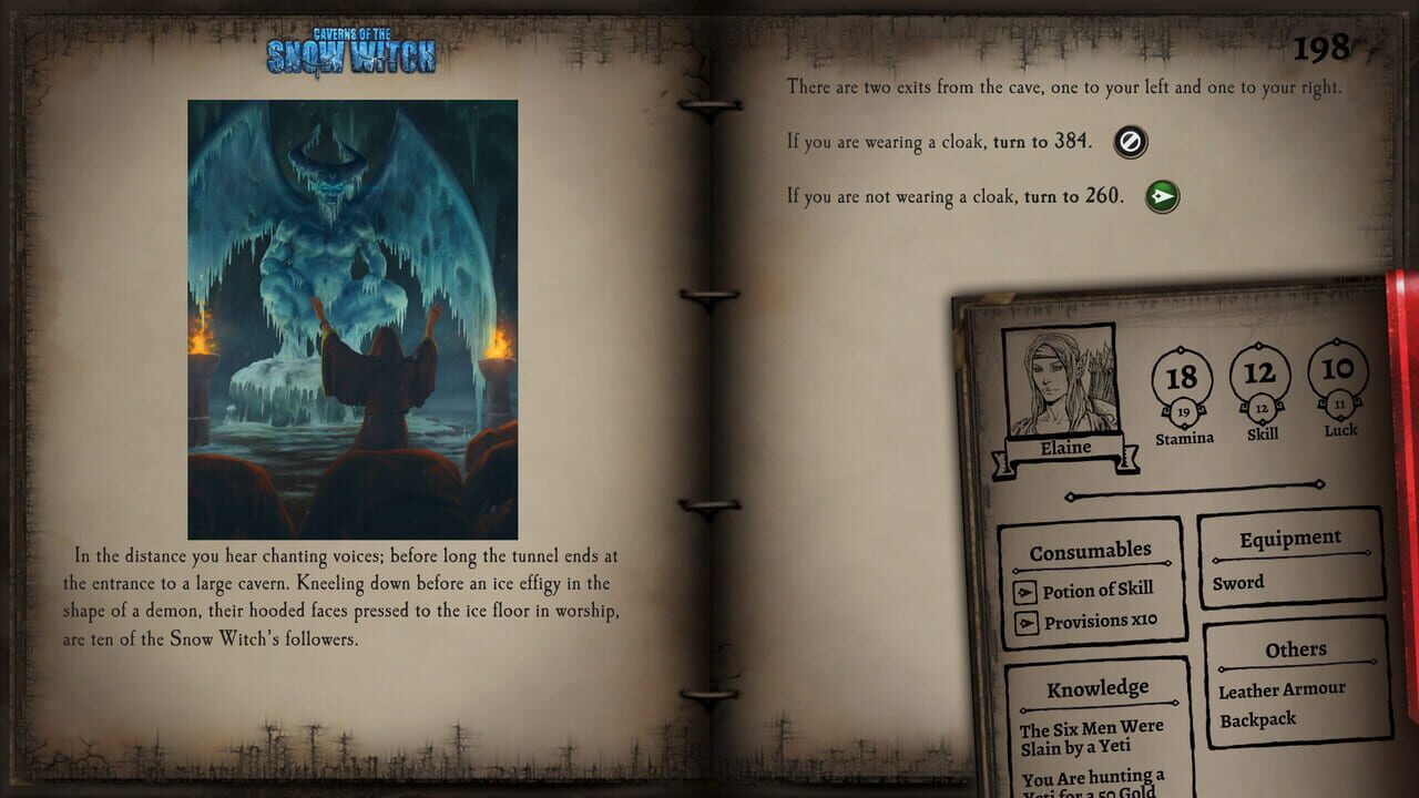 Fighting Fantasy Classics: Caverns of the Snow Witch — Screenshot 2