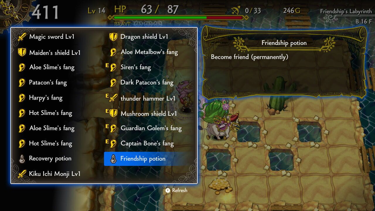 Dragon Fang Z: The Rose & Dungeon of Time - Extra Dungeon: Friendship's Labyrinth Image