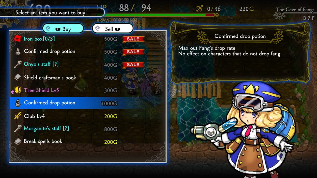 Dragon Fang Z: The Rose & Dungeon of Time - Extra Dungeon: The Cave of Fangs Image