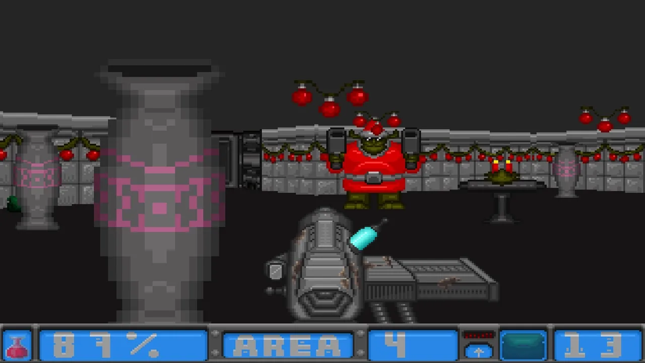 Super Meat Shooter: Happy Meat Winter screenshot 1