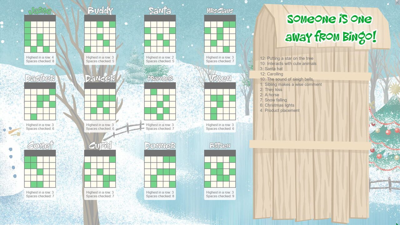 Christmas Movie Bingo — Screenshot 3