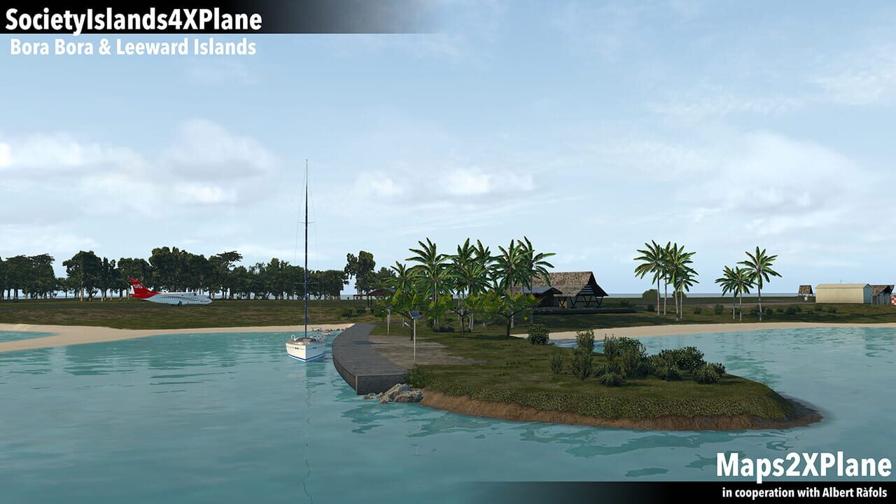 X-Plane 11: Aerosoft - Society Islands XP: Bora Bora & Leeward Islands Image