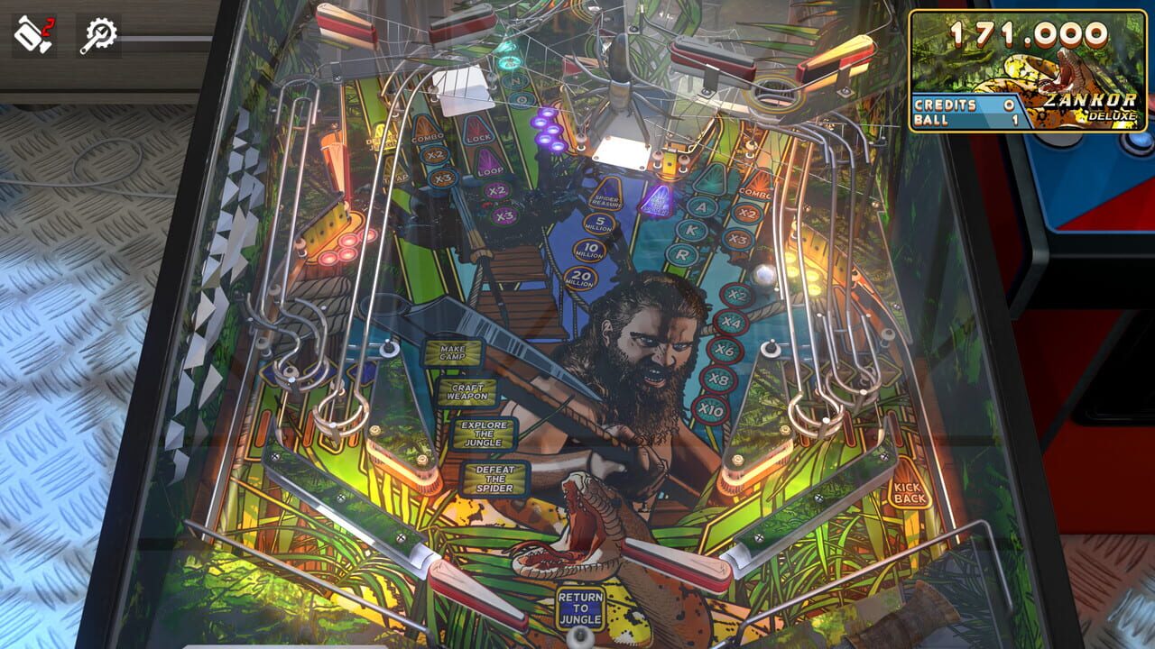 Zaccaria Pinball: Zankor Deluxe Pinball Table Image