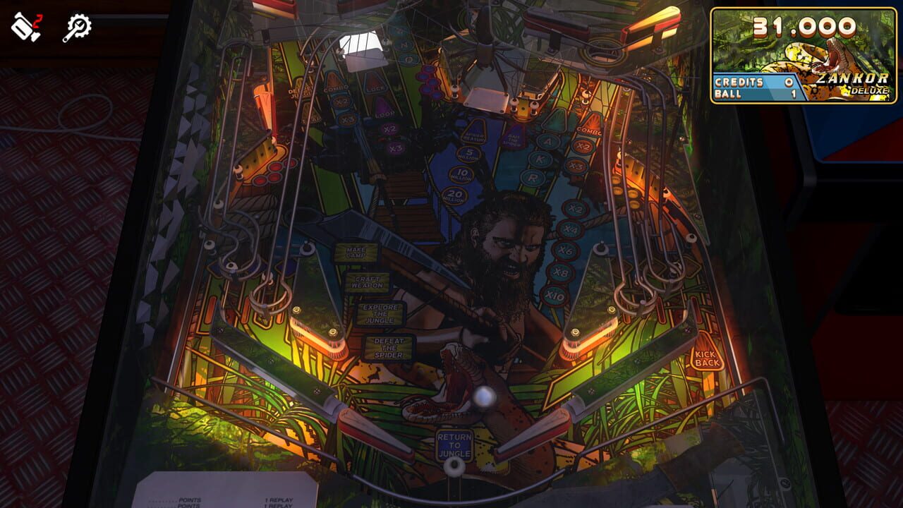 Zaccaria Pinball: Zankor Deluxe Pinball Table Image