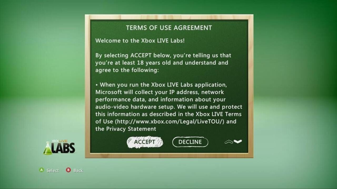 Xbox Live Labs — Screenshot 2