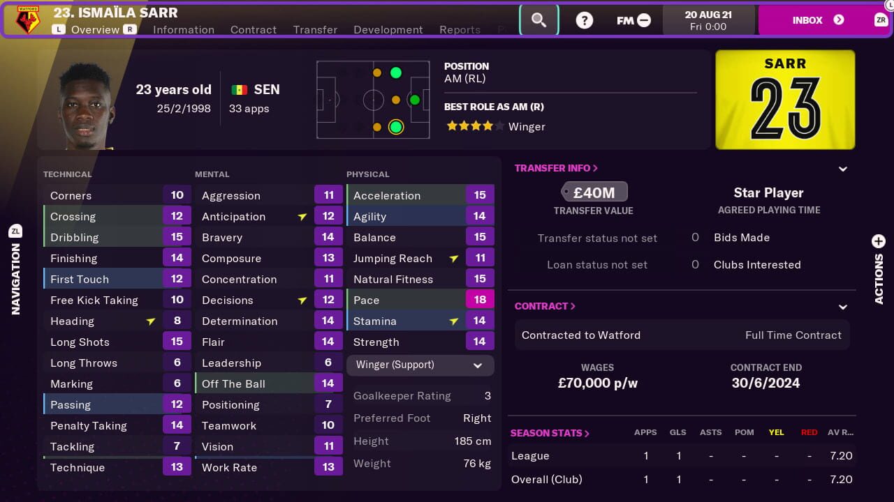 Football Manager 2022 Touch — Screenshot 1
