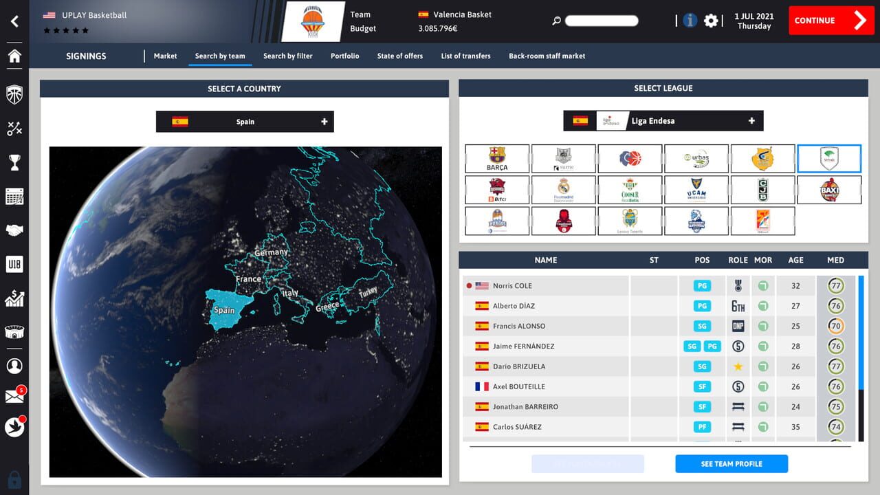 International Basketball Manager 22 — Screenshot 3