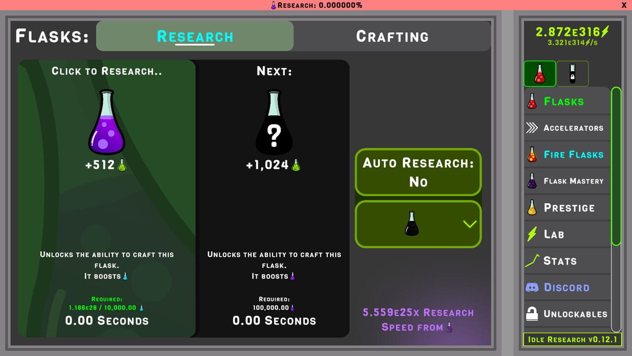 Idle Research — Screenshot 1