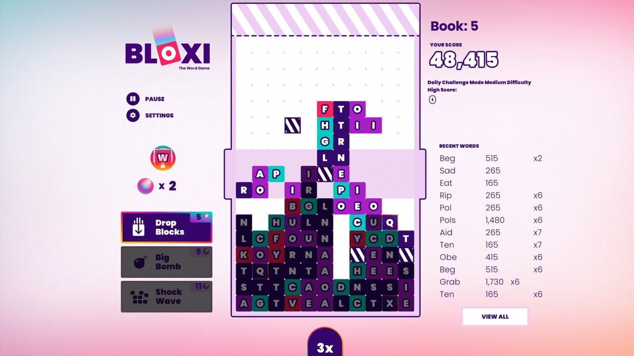 Bloxi: The Word Game — Screenshot 2