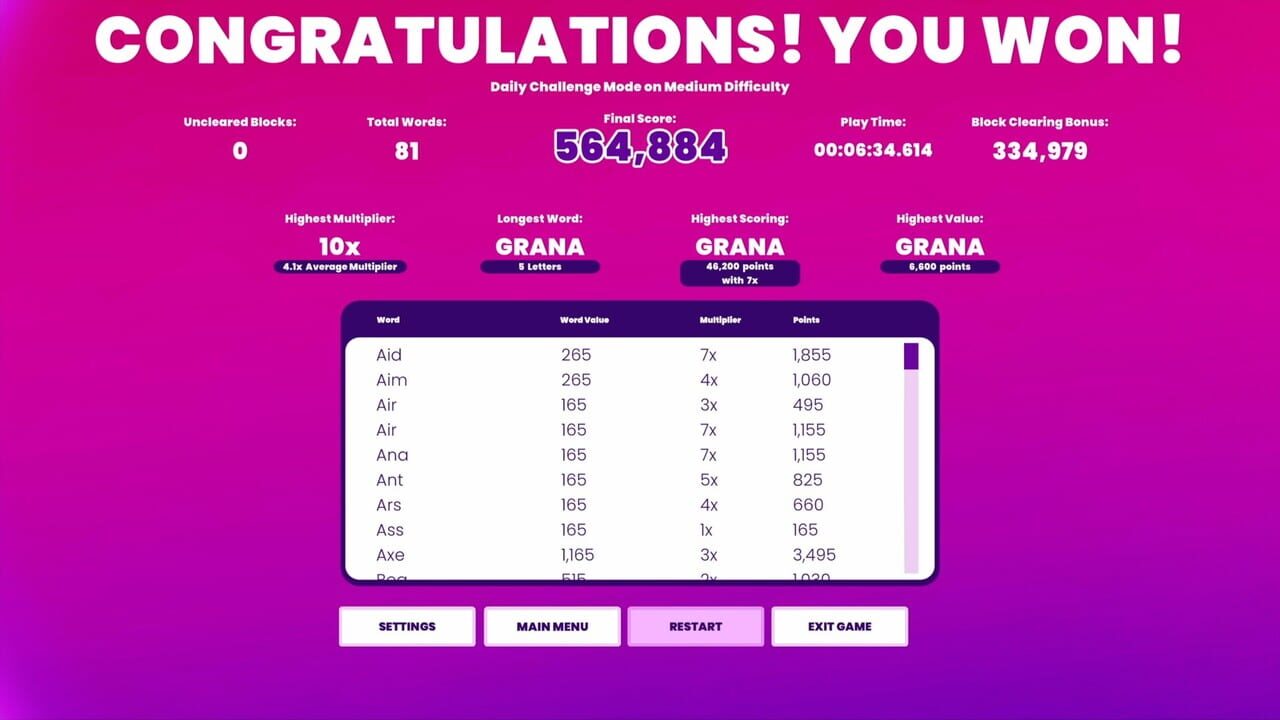 Bloxi: The Word Game — Screenshot 3