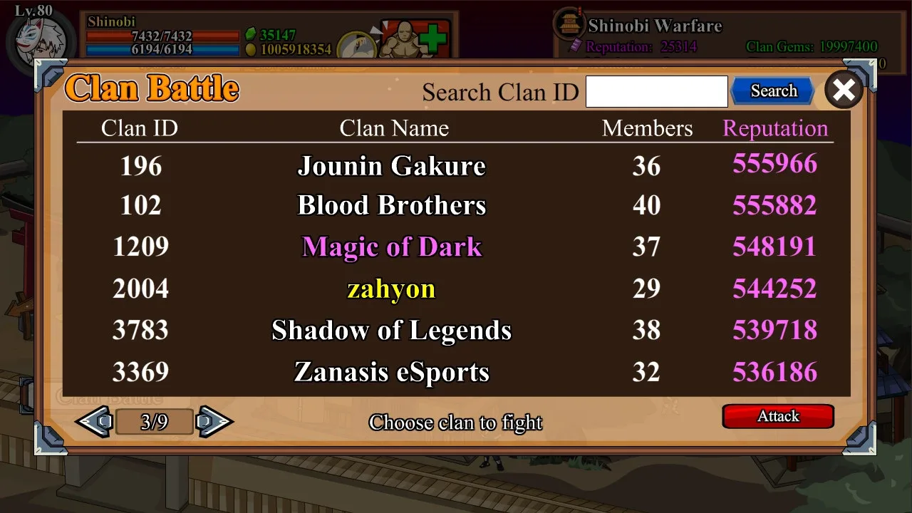 Shinobi Warfare banner