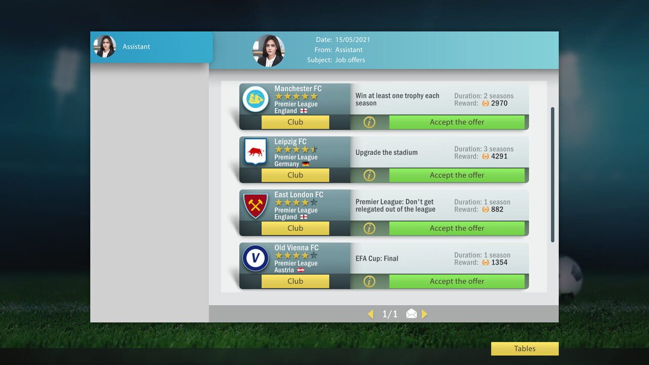 Football, Tactics & Glory: Manager's Journey Image