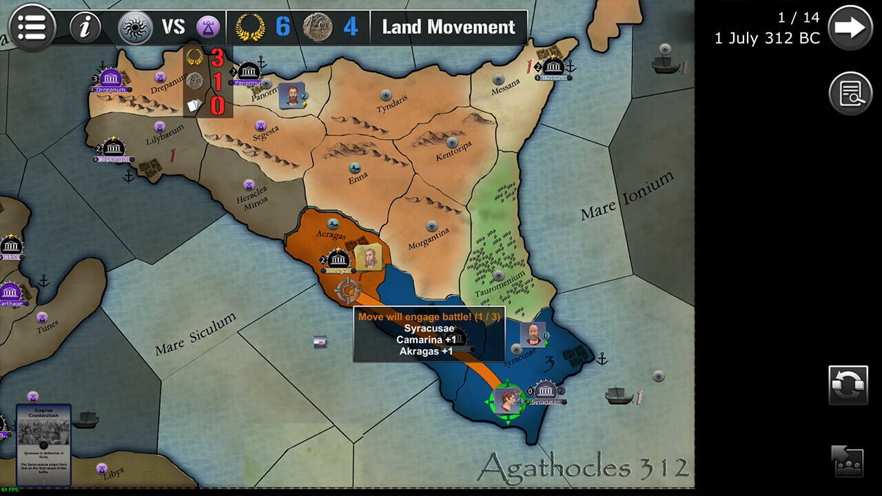 Wars Across the World: Agathocles 312 Image