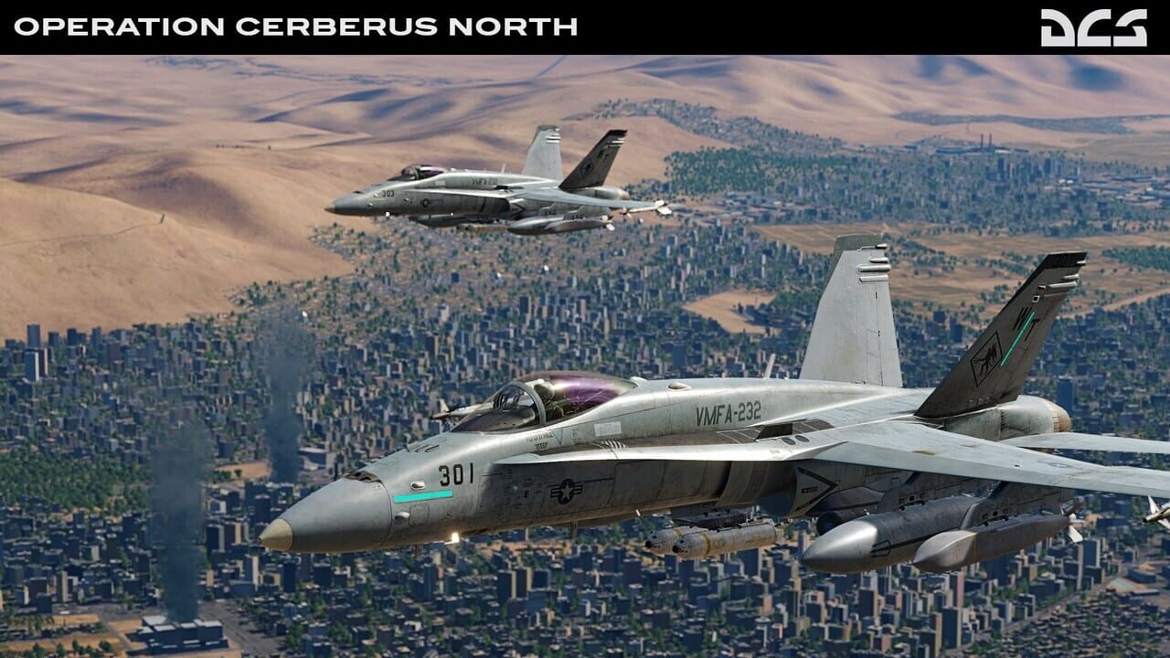 DCS World: F/A-18C Operation Cerberus North by Ground Pounder Sims Image