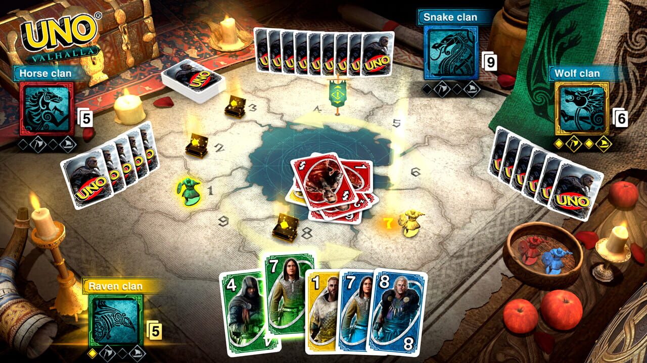 Uno: Assassin's Creed Valhalla Theme Cards Image