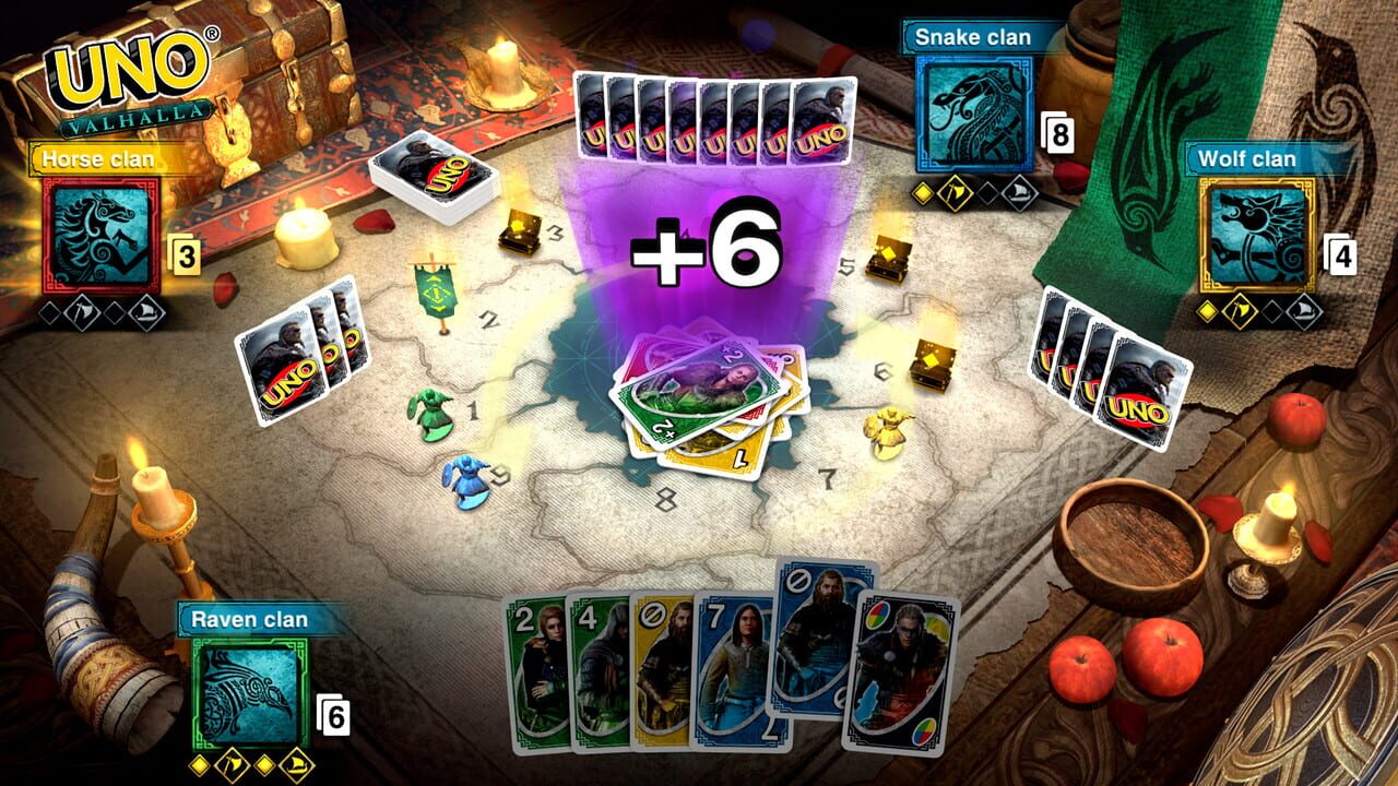 Uno: Assassin's Creed Valhalla Theme Cards Image