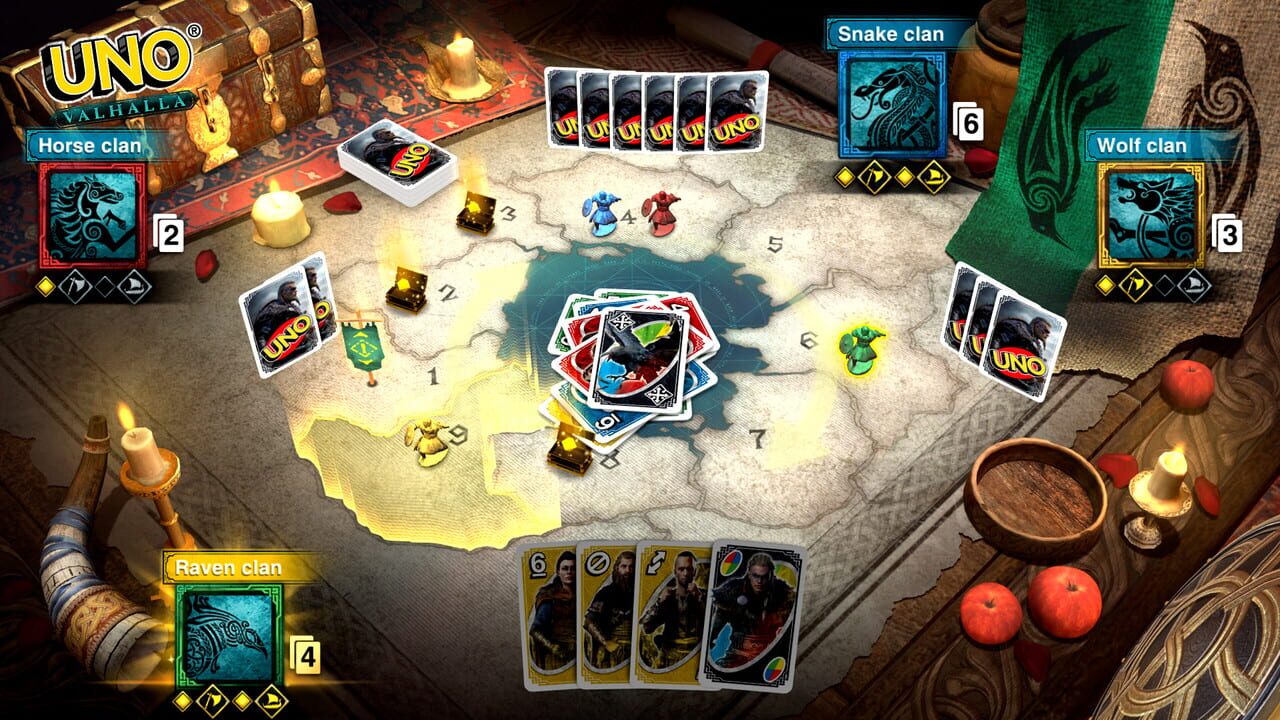 Uno: Assassin's Creed Valhalla Theme Cards Image
