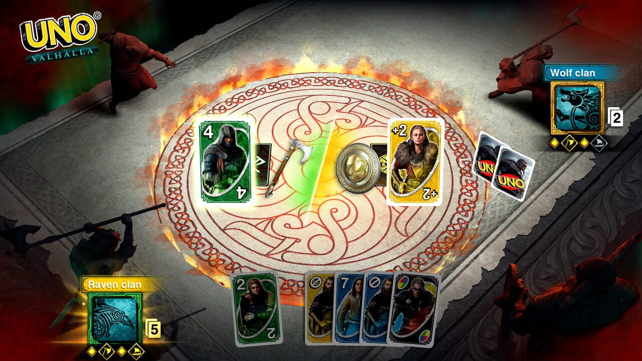 Uno: Assassin's Creed Valhalla Theme Cards Image