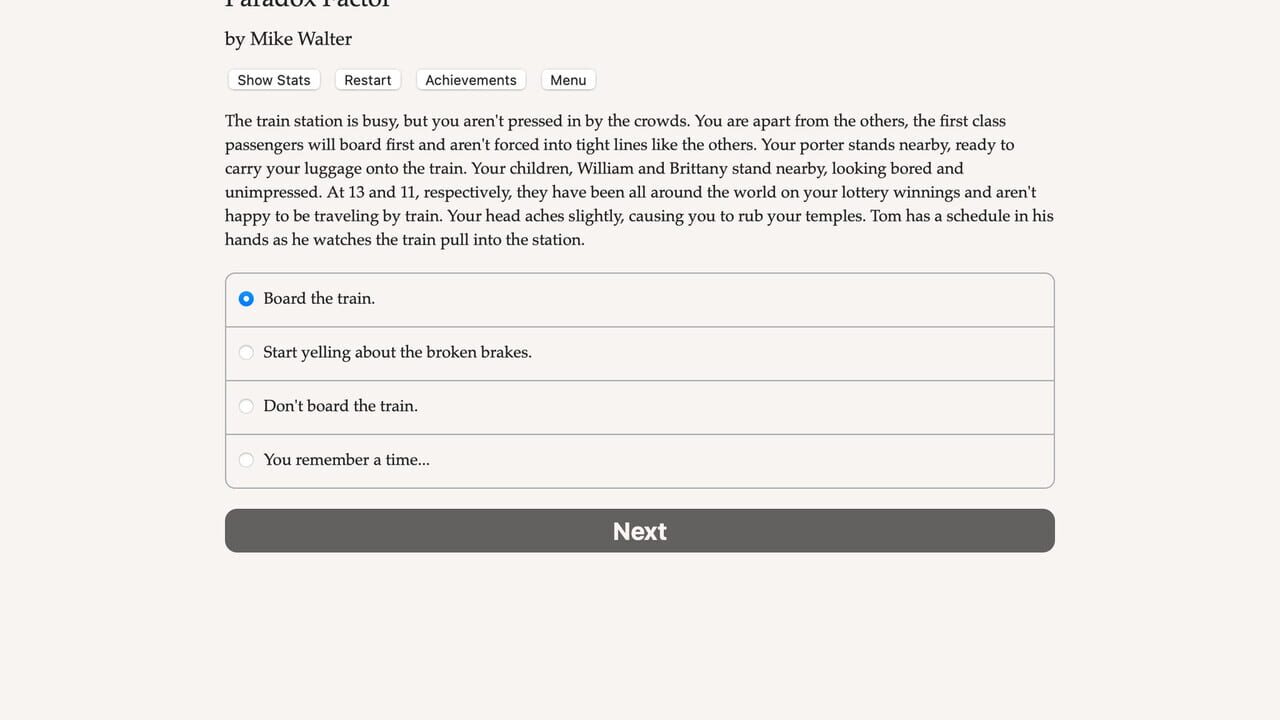 Paradox Factor — Screenshot 1