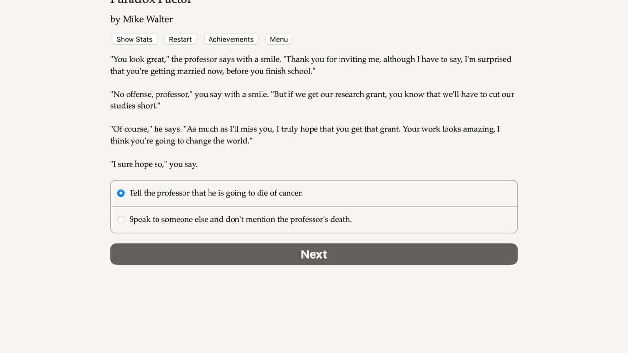 Paradox Factor — Screenshot 2
