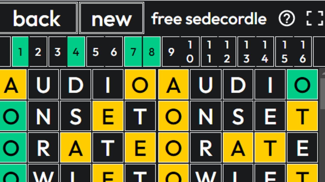 Sedecordle Screenshot 1