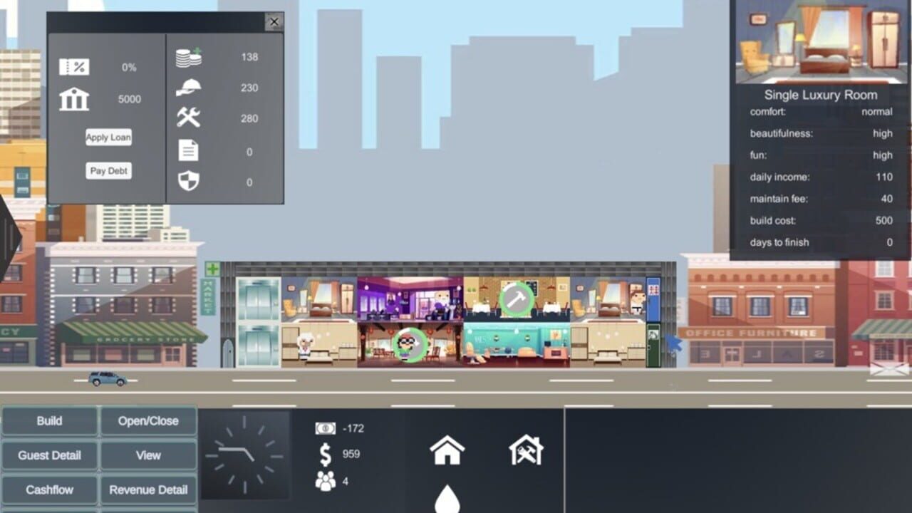 Hotel Manager Simulator — Screenshot 1