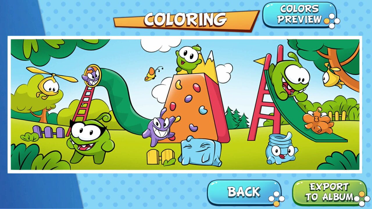 Om Nom: Coloring, Toons & Puzzle - Sweet Coloring Pages Image