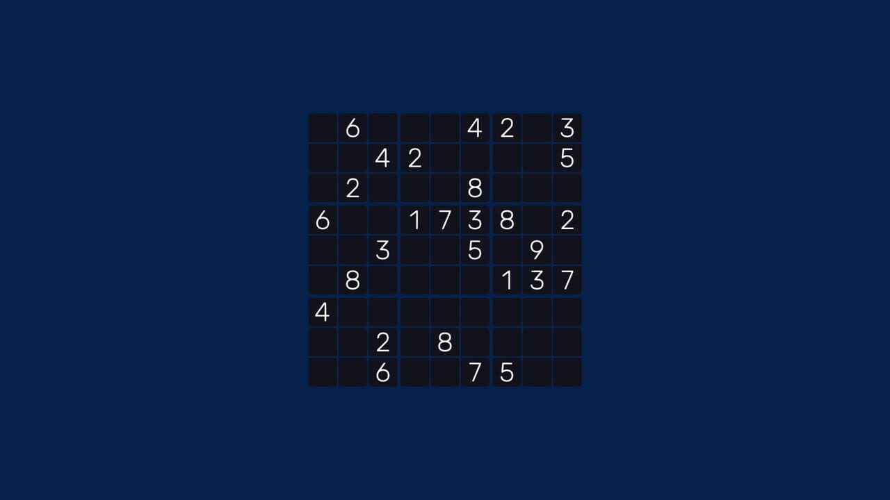 Sudoku Minimalist Infinite — Screenshot 1