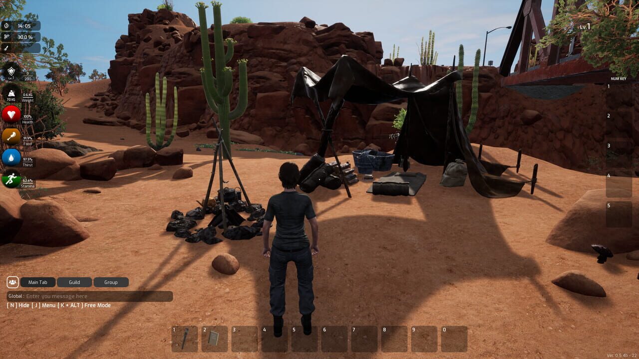 KeepUp Survival: Red Desert Map Image