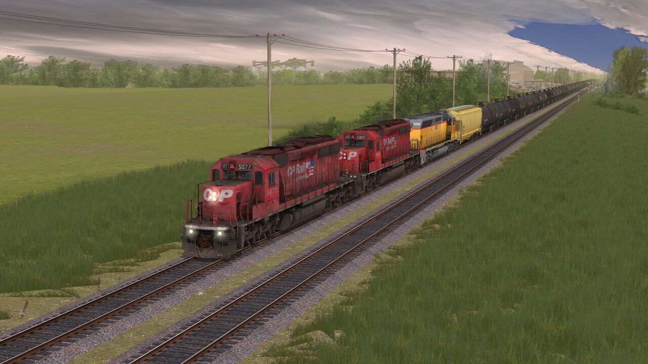 Trainz Plus: CP SD40-2 #5865-5879 Dual Flags Image