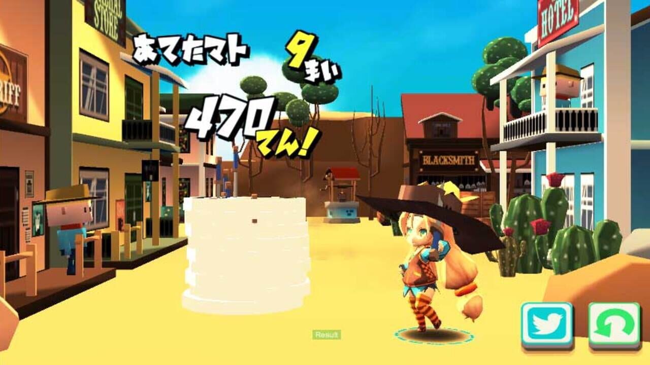 Unity-chan no Knife Nage Master — Screenshot 2
