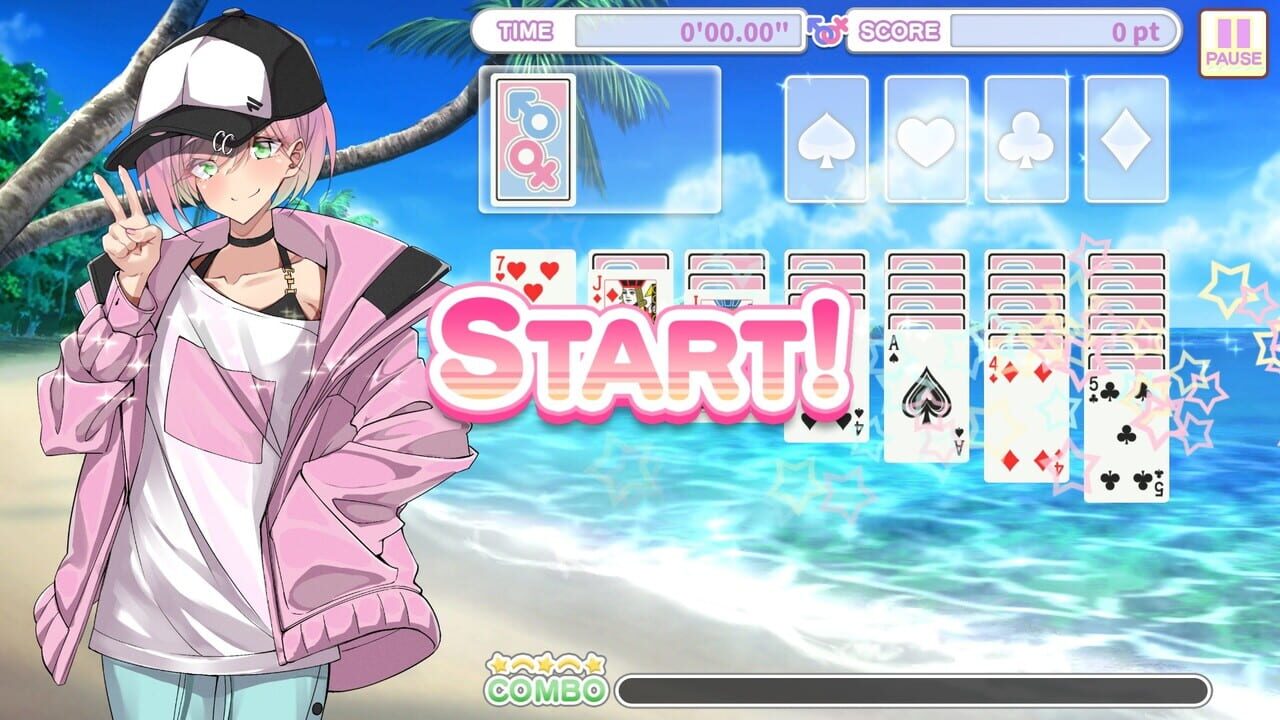 Otoko Cross: Pretty Boys Klondike Solitaire — Screenshot 1