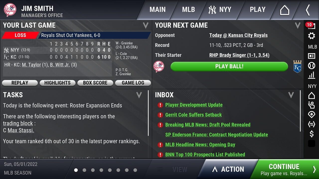 OOTP Baseball Go 23 — Screenshot 3
