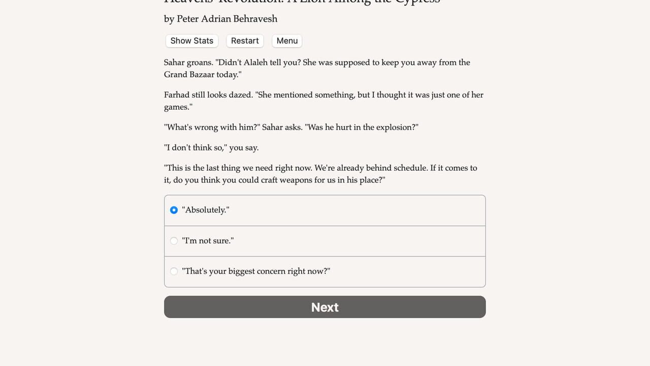 Heavens' Revolution: A Lion Among the Cypress — Screenshot 3